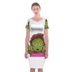 Emoji Zombie Woman Classic Short Sleeve Midi Dress