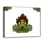 Emoji Zombie Man Canvas 14  x 11  (Stretched)