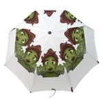 Emoji Zombie Man Folding Umbrella