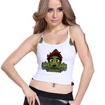 Emoji Zombie Man Spaghetti Strap Bra Top