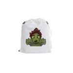 Emoji Zombie Man Drawstring Pouch (Small)