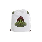 Emoji Zombie Man Drawstring Pouch (Medium)