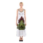 Emoji Zombie Man Sleeveless Maxi Dress