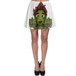 Emoji Zombie Man Skater Skirt