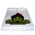 Emoji Zombie Man Fitted Sheet (California King Size)