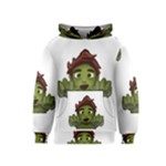 Emoji Zombie Man Kids  Pullover Hoodie