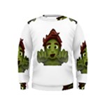 Emoji Zombie Man Kids  Sweatshirt