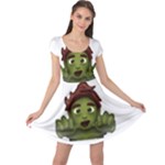 Emoji Zombie Man Cap Sleeve Dress