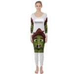 Emoji Zombie Man Long Sleeve Catsuit