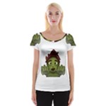 Emoji Zombie Man Cap Sleeve Top