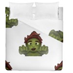 Emoji Zombie Man Duvet Cover Double Side (Queen Size)