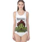 Emoji Zombie Man One Piece Swimsuit