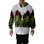 Emoji Zombie Man Hooded Wind Breaker (Kids)