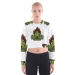 Emoji Zombie Man Cropped Sweatshirt