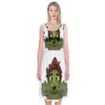 Emoji Zombie Man Midi Sleeveless Dress