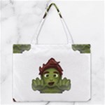 Emoji Zombie Man Zipper Medium Tote Bag