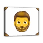 Emoji Bearded Man Canvas 10  x 8  (Stretched)