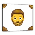 Emoji Bearded Man Canvas 24  x 20  (Stretched)