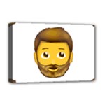 Emoji Bearded Man Deluxe Canvas 18  x 12  (Stretched)