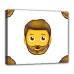 Emoji Bearded Man Deluxe Canvas 24  x 20  (Stretched)