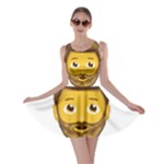 Emoji Bearded Man Skater Dress