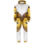 Emoji Bearded Man Hooded Jumpsuit (Men)