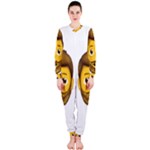 Emoji Bearded Man OnePiece Jumpsuit (Ladies)