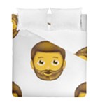 Emoji Bearded Man Duvet Cover Double Side (Full/ Double Size)