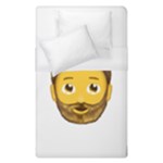 Emoji Bearded Man Duvet Cover (Single Size)