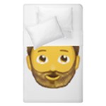 Emoji Bearded Man Duvet Cover Double Side (Single Size)