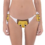 Emoji Bearded Man Reversible Bikini Bottom