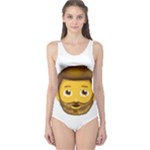 Emoji Bearded Man One Piece Swimsuit