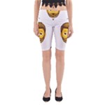 Emoji Bearded Man Yoga Cropped Leggings