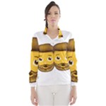 Emoji Bearded Man Wind Breaker (Women)