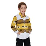 Emoji Bearded Man Wind Breaker (Kids)