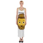 Emoji Bearded Man Fitted Maxi Dress