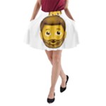 Emoji Bearded Man A-Line Pocket Skirt