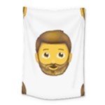 Emoji Bearded Man Small Tapestry