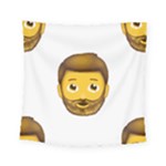 Emoji Bearded Man Square Tapestry (Small)