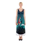 Halloween Witch Befana Sleeveless Maxi Dress