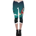 Halloween Witch Befana Capri Leggings 