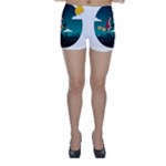 Halloween Witch Befana Skinny Shorts