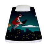 Halloween Witch Befana Fitted Sheet (Single Size)