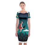 Halloween Witch Befana Classic Short Sleeve Midi Dress