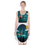 Halloween Witch Befana Racerback Midi Dress