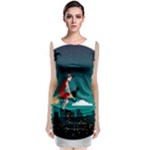 Halloween Witch Befana Sleeveless Velvet Midi Dress