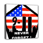 911 Never Forget Mini Canvas 8  x 8  (Stretched)