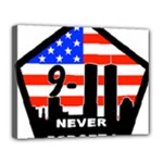 911 Never Forget Canvas 14  x 11  (Stretched)