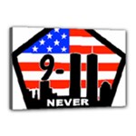 911 Never Forget Canvas 18  x 12  (Stretched)