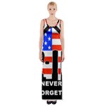 911 Never Forget Maxi Thigh Split Dress